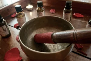 set of oils for body treatments, including rosemary, eucalyptus and bergamot