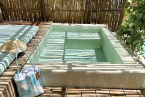 Private plunge pool in a swim up room at Cabanas Tulum Beach Hotel & Spa