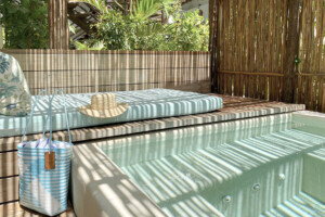swim up room at cabanas Tulum Beach Hotel & Spa