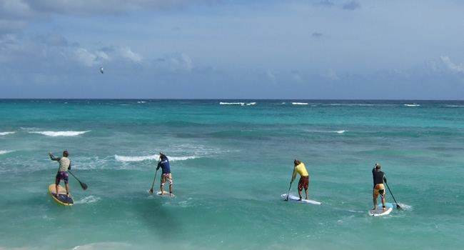 Kite-boarding and Paddle Surfing in Tulum