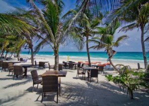 Beach club of our hotels in Tulum