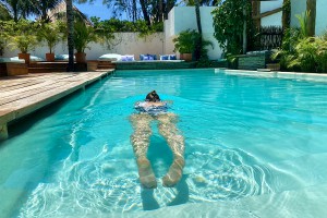 Swimming pool at Hotel Cabanas Tulum