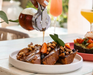French toast for Breakfast at Fresco's Tulum