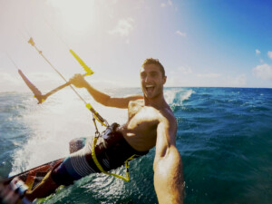 Kitesurfing in Tulum, México