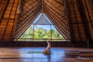 View of the yoga shala at Cabanas Tulum Beach Hotel & Spa