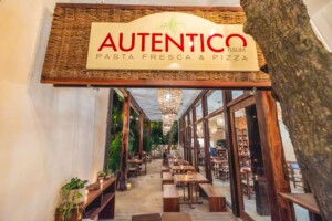 Entrance to Autentico restaurant in Tulum